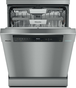 Miele G 7600 SC AutoDos Clean Steel Freestanding Dishwasher image 0