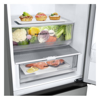 LG GBV3200CPY Freestanding Combi Fridge Freezer image 3