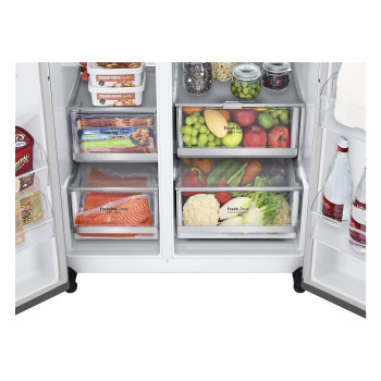 LG GSLA80PZLD Freestanding Side-by-Side Fridge Freezer image 3