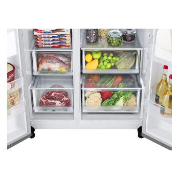 LG GSLD80PZRD Freestanding Side-by-Side Fridge Freezer image 4