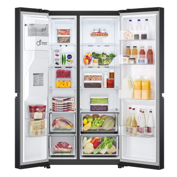 LG GSLV70MCTD Freestanding Side-by-Side Fridge Freezer image 1