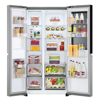 LG GSVV80PYLL Freestanding Side-by-Side Fridge Freezer image 1