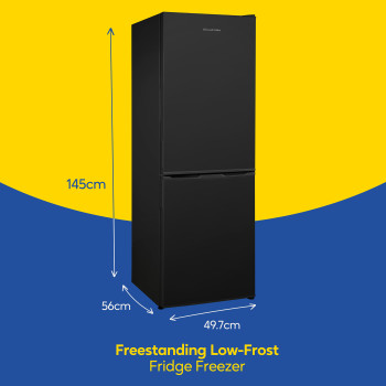 Russell Hobbs RH145FF501E1B Freestanding Fridge Freezer in Black image 1