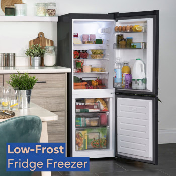 Russell Hobbs RH145FF501E1B Freestanding Fridge Freezer in Black image 3