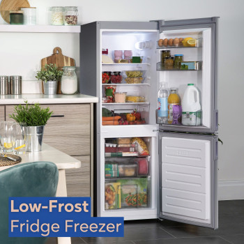 Russell Hobbs RH145FF501E1S Freestanding Fridge Freezer in Silver image 3