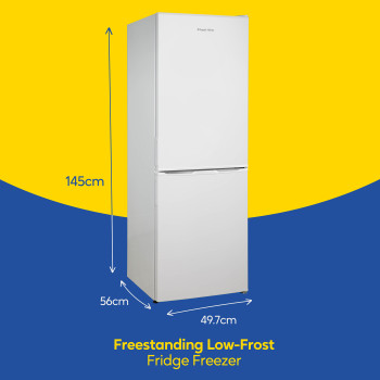 Russell Hobbs RH145FF501E1W Freestanding Fridge Freezer in White image 1