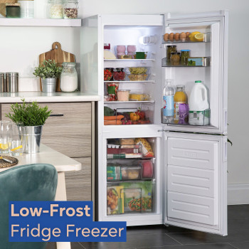 Russell Hobbs RH145FF501E1W Freestanding Fridge Freezer in White image 2