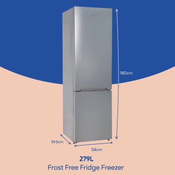 Russell Hobbs RH180FFFF551E1S Silver Freestanding Fridge Freezer image 3