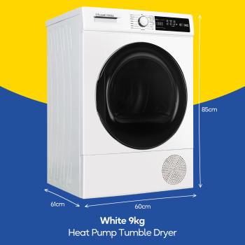 Russell Hobbs RH9HPTD111W 11 Series 9kg Heat Pump Tumble Dryer in White image 7