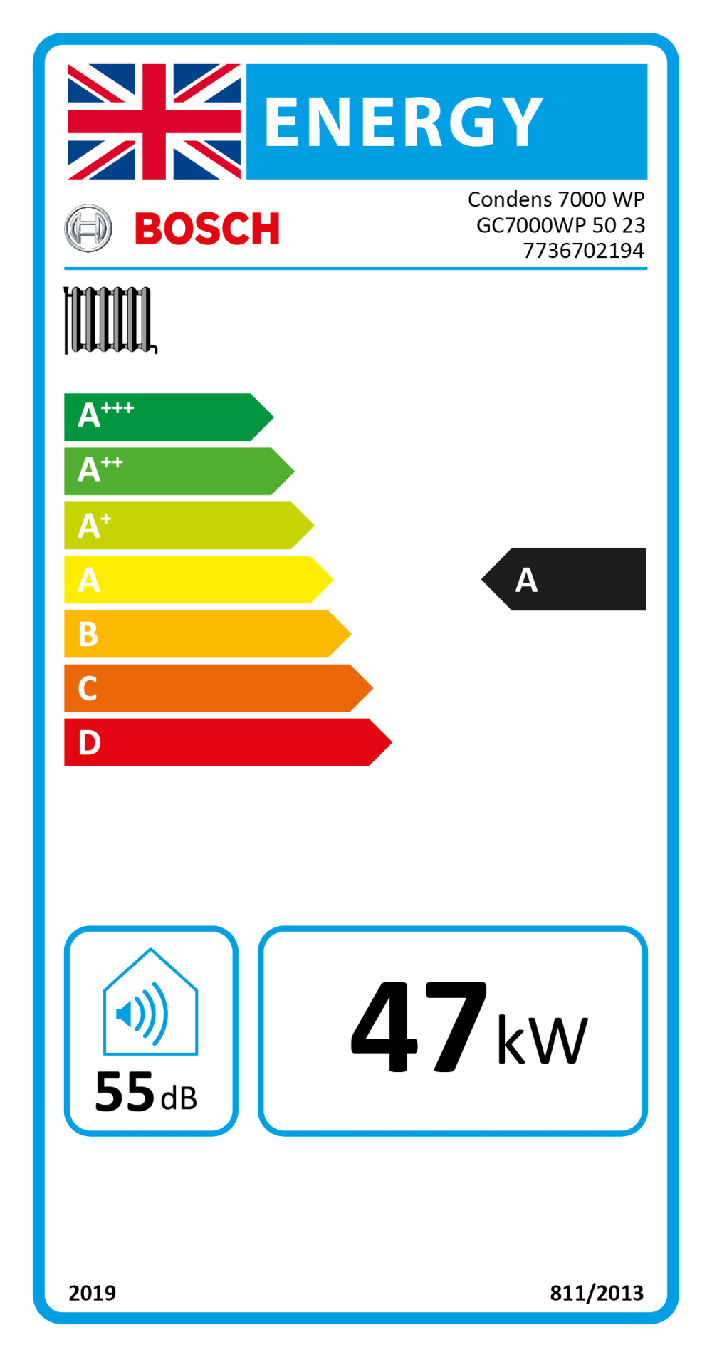 Quiet Mark | Worcester Bosch Condens 7000 WP 50kW System Boiler