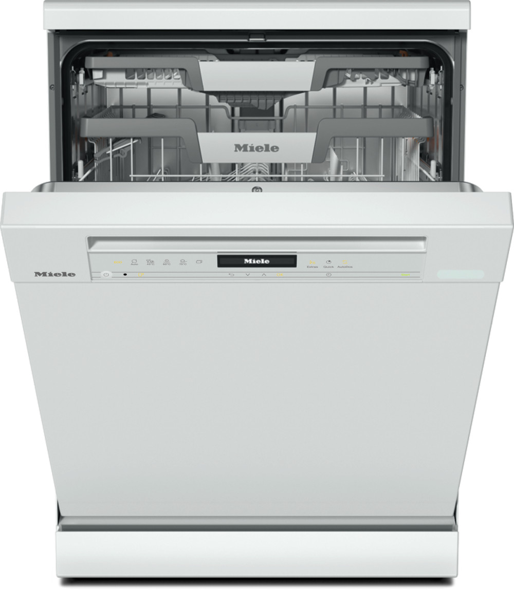 Miele G 7600 SC AutoDos White Freestanding Dishwasher featured image