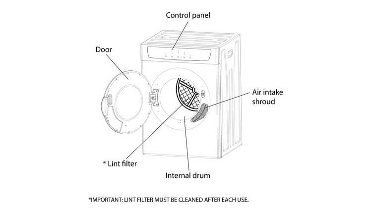 Quiet Mark | Bush TDV7NBW 7KG Vented Tumble Dryer